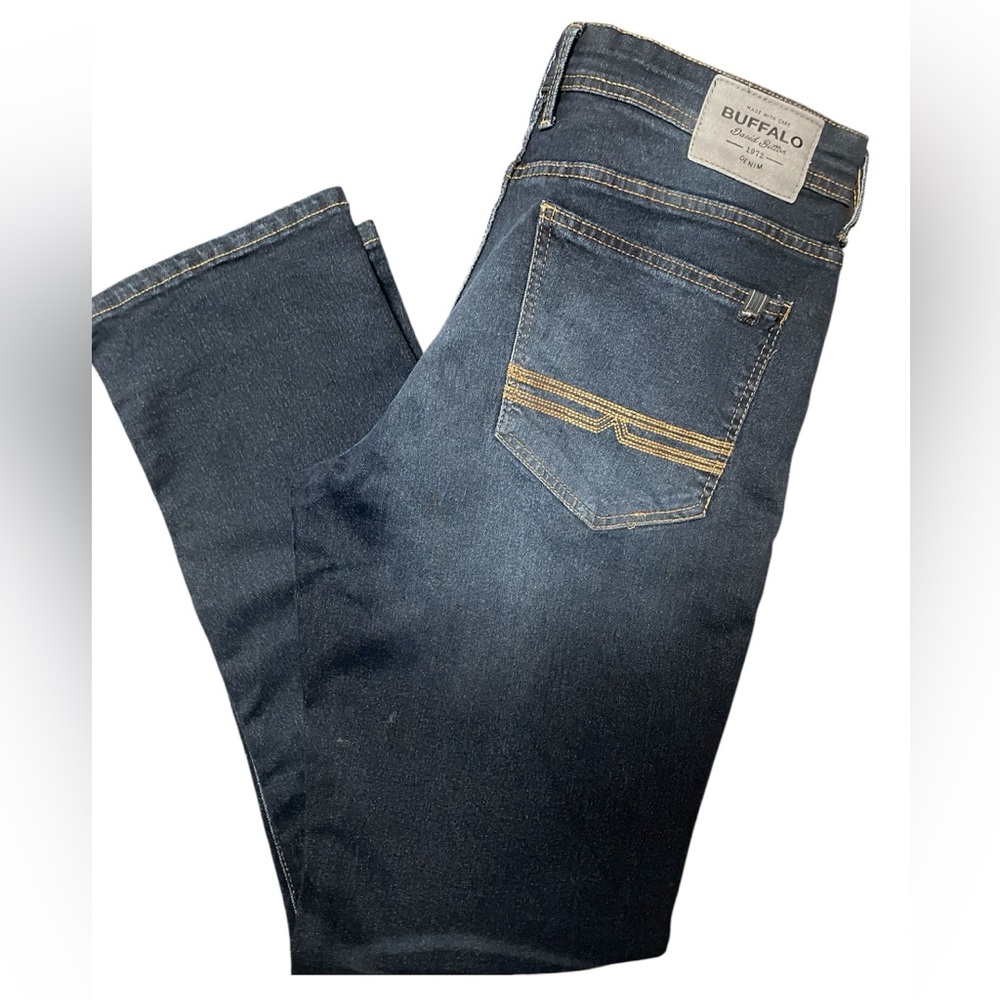 Buffalo David Bitton Slim Straight Evan-X Men's Jeans, Classic Blue, 34/32